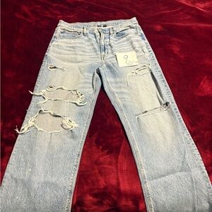 American Eagle Outfitters low rise baggy straight Jeans
